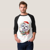Maltesische Welpenweihe, maltesischer Hund T-Shirt (Vorne ganz)