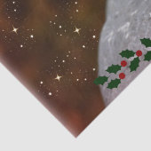 Maltesische Welpenweihnachtszeit, niedlich und kus Seidenpapier (Detail)