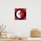 Maltesischer American Cross Ensignation Print Poster (Küche)