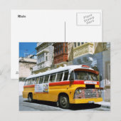 Maltesischer Bus Postkarte (Vorne/Hinten)