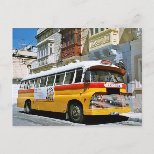 Maltesischer Bus Postkarte (Vorderseite)