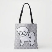 Maltesischer Cartoon-Hund Zeichnend Tasche (Vorderseite)