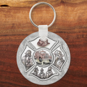 Maltesischer Cross-Feuerwehrmann-Schlüsselanhänger Schlüsselanhänger