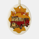 Maltesischer Feuerwehrmann Keramik Ornament (Rechts)