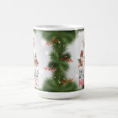 Maltesischer Funny Dog Puff Weihnachtskaffee Tasse (Mittel)