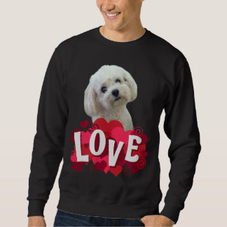 Maltesischer Hund Lover Welpenbesitzer Maltipoo Mi Sweatshirt