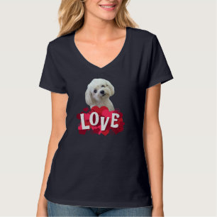 Maltesischer Hund Lover Welpenbesitzer Maltipoo Mi T-Shirt