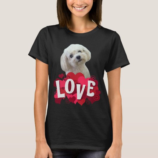 Maltesischer Hund Lover Welpenbesitzer Maltipoo Mi T-Shirt (Vorderseite)