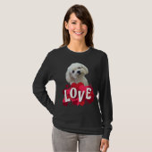 Maltesischer Hund Lover Welpenbesitzer Maltipoo Mi T-Shirt (Vorne ganz)