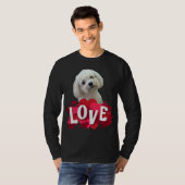 Maltesischer Hund Lover Welpenbesitzer Maltipoo Mi T-Shirt (Vorne ganz)