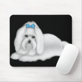 Maltesischer Hund Mousepad (Mit Mouse)