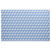Maltesischer Hund Silhouette Pet Light Blue Stoff (Fat Quarter (45,7 x 55,9 cm))
