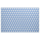 Maltesischer Hund Silhouette Pet Light Blue Stoff (Fat Quarter (45,7 x 55,9 cm))