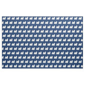 Maltesischer Hund Silhouette Pet Navy Blue Stoff (Fat Quarter (45,7 x 55,9 cm))