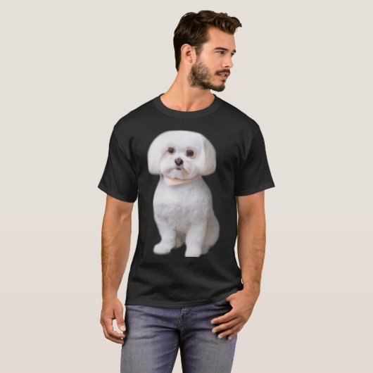 maltesischer Hund T-Shirt (Vorne ganz)