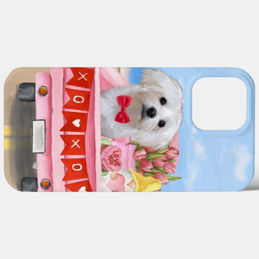 Maltesischer Hundeschlitten Case-Mate iPhone Hülle (Rückseite (Horizontal))