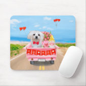 Maltesischer Hundeschlitten Mousepad (Mit Mouse)