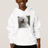 Maltesischer Hundestrickjacke Hoodie (Vorderseite)