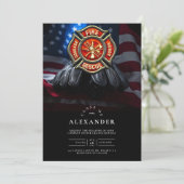 Maltesischer Kreuzfeuerwehrer-Abschluss mit Handsc Einladung (Stehend Vorderseite)