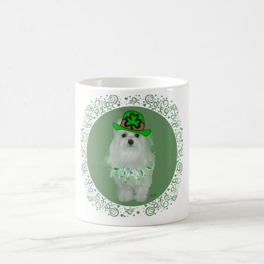 Maltesischer St. Patrick's Day Kaffeetasse (Mittel)