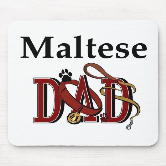 Maltesischer Vater Gifts Mousepad (Vorne)