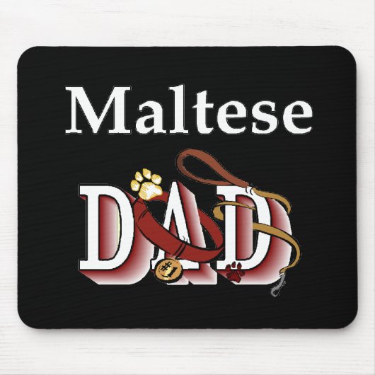 Maltesischer Vater Gifts Mousepad (Vorne)