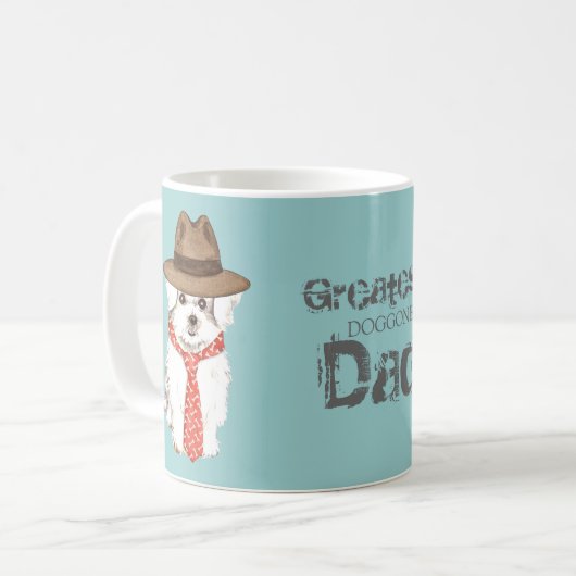 Maltesischer Vater Kaffeetasse (Vorderseite Links)