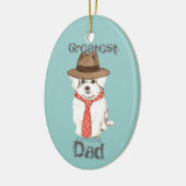 Maltesischer Vater Keramik Ornament (Links)