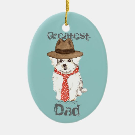 Maltesischer Vater Keramik Ornament (Vorne)