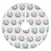 Maltesischer Weihnachtsmann Polyester Weihnachtsbaumdecke (Vorderseite)