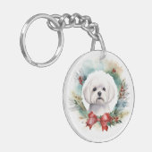 Maltesischer Weihnachtsmann Schlüsselanhänger (Vorderseite links)