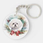 Maltesischer Weihnachtsmann Schlüsselanhänger (Rückseite)