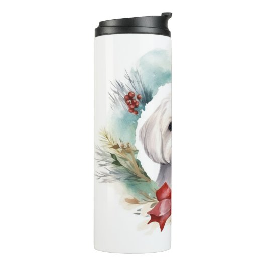 Maltesischer Weihnachtsmann Thermosbecher (Nach links gedreht)