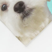 Maltesischer Welpe Fleecedecke (Ecke)