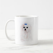 Maltesischer Welpe Kaffeetasse (Links)