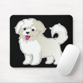 Maltesischer Welpe Mousepad (Mit Mouse)