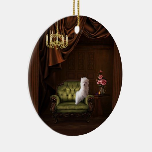 Maltesischer Welpenhund Kronier Tree Ornament (Rechts)