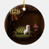 Maltesischer Welpenhund Kronier Tree Ornament (Hinten)