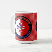 Maltesisches amerikanisches Cross-Ensign Kaffeetasse (Vorderseite Links)