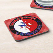 Maltesisches amerikanisches Cross-Ensign-Untersetz Getränkeuntersetzer (Linke Seite)