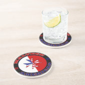 Maltesisches amerikanisches Cross-Ensign Untersetzer (Seite)