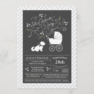 Maltesisches Baby Duwer Gender Neutral Einladung