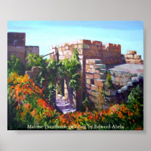Maltesisches Bauernhaus an St Paul Bucht Poster