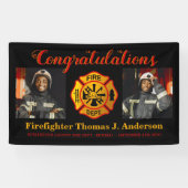 Maltesisches Cross Custom Foto für Feuerwehrleute  Banner (Horizontal)