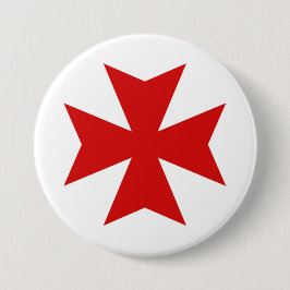 Maltesisches Cross Red Button #1