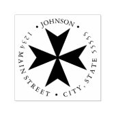 Maltesisches Cross-Return-Label Permastempel (Design)