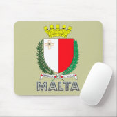Maltesisches Emblem Mousepad (Mit Mouse)