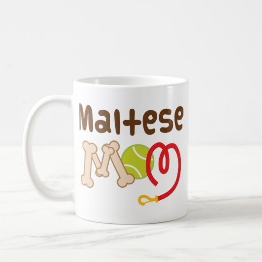 Maltesisches Geschenk der Mama-(Hundezucht) Kaffeetasse (Links)