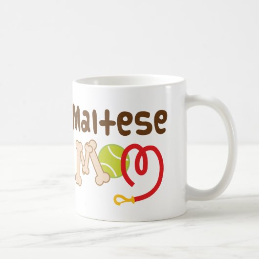 Maltesisches Geschenk der Mama-(Hundezucht) Kaffeetasse (Rechts)