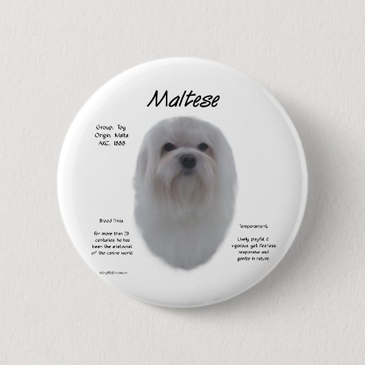 Maltesisches Geschichtsdesign Button (Vorderseite)